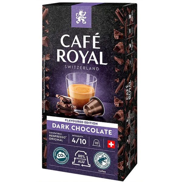 Café Royal dark chocolate nespresso pod box